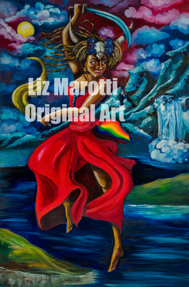 Iya Oya Orisha of the winds and storms- Original