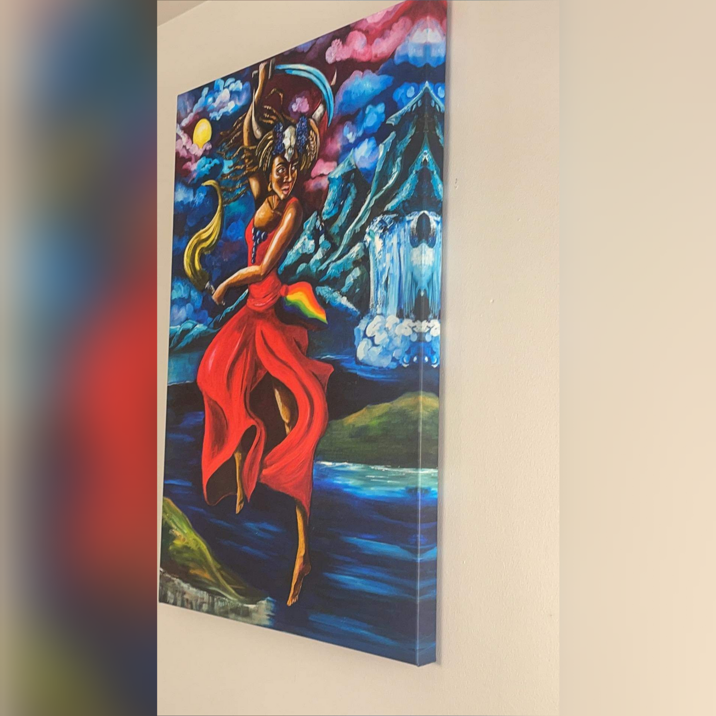 Greeting card 5 x 7 - Iya Oya Orisha of the winds and storms