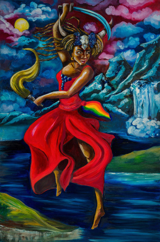 Iya Oya Orisha of the Winds and Storms by Liz Marotti