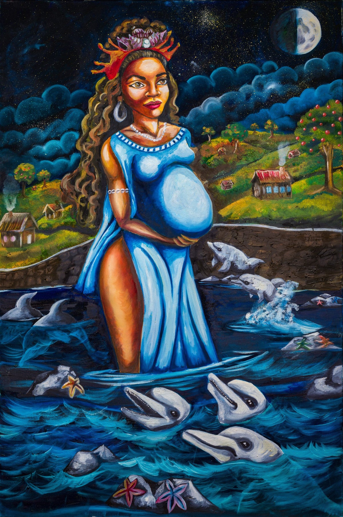 Madre Yemaya Goddess of the Oceans and Motherhood by Liz Marotti